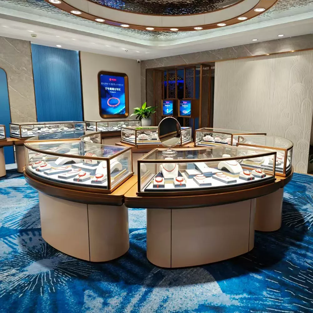 Quelles sont les effets d'éclairage et les techniques d'affichage de la table d'affichage des bijoux?
