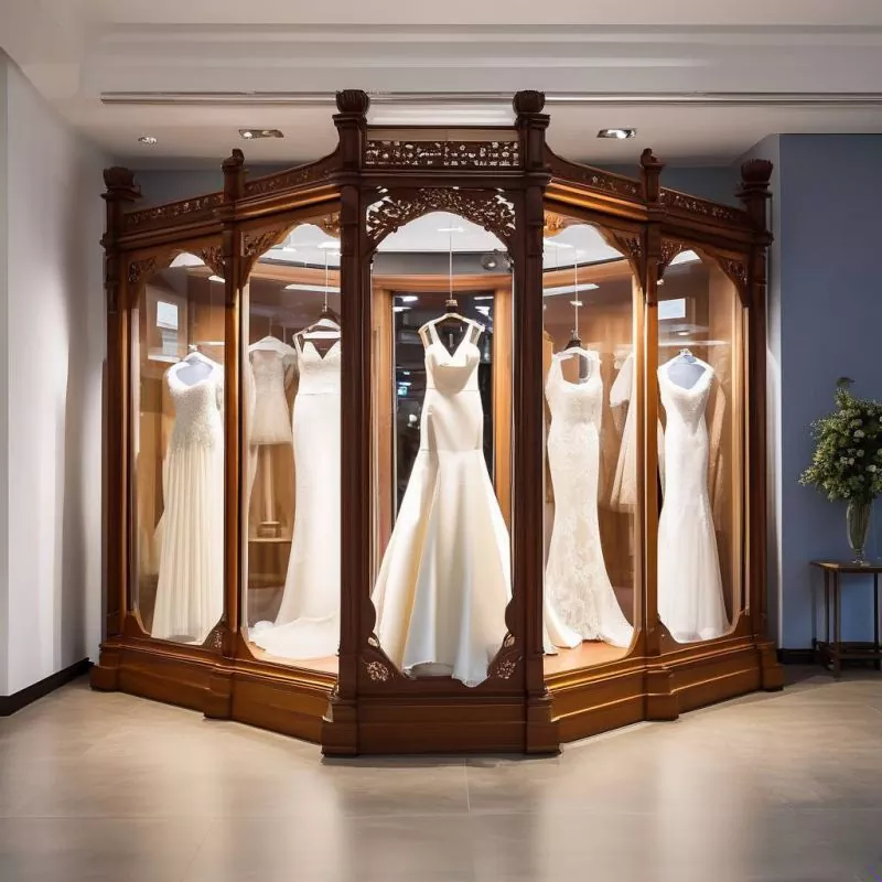 Comment un présentoir en bois pour robes de mariée peut-il transformer la présentation d'un magasin de mariage et augmenter les ventes