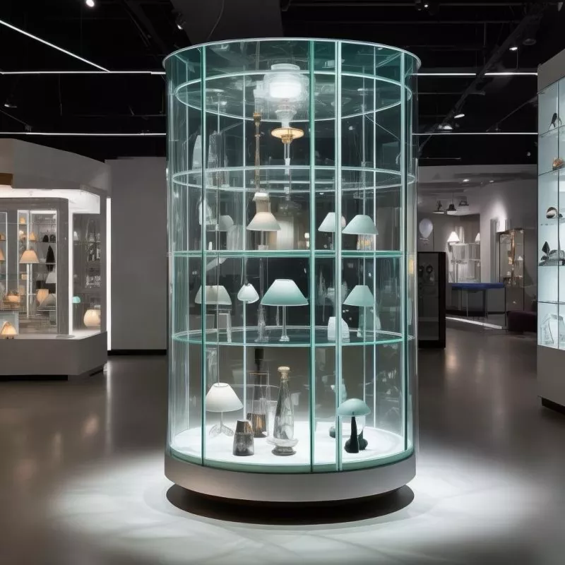 Qu'est-ce qui fait des vitrines d'éclairage rotatives en verre la solution idéale pour exposer vos produits