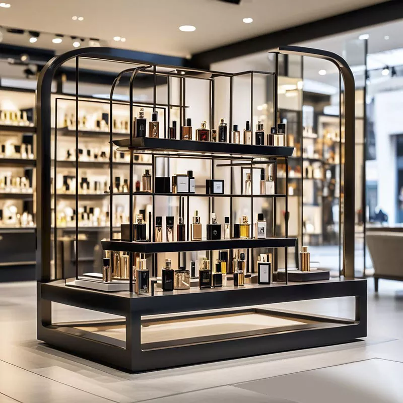 Vitrine de parfum en fer