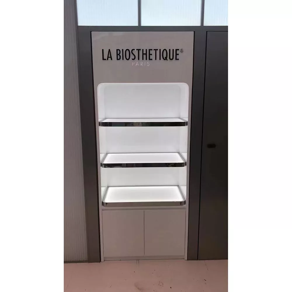 Armoire de maquillage en acier inoxydable