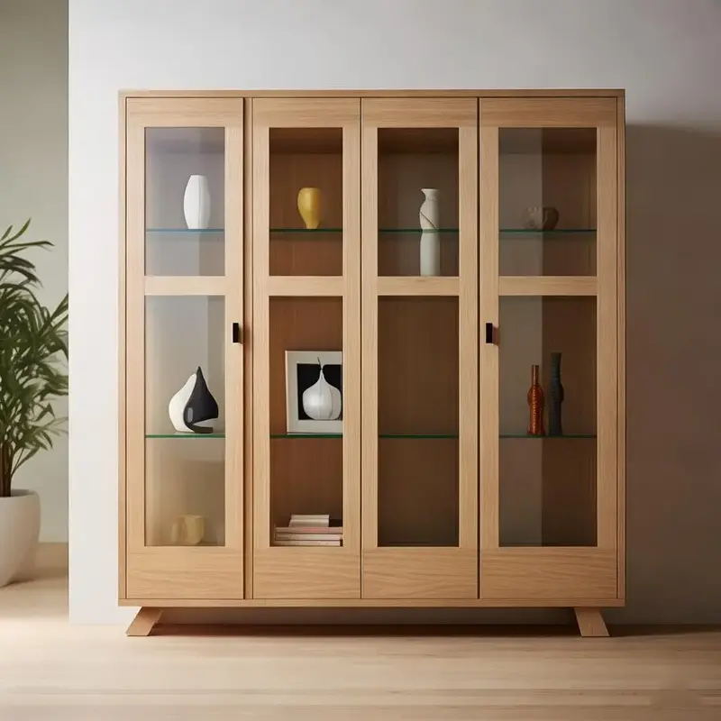 Vitrine en bois